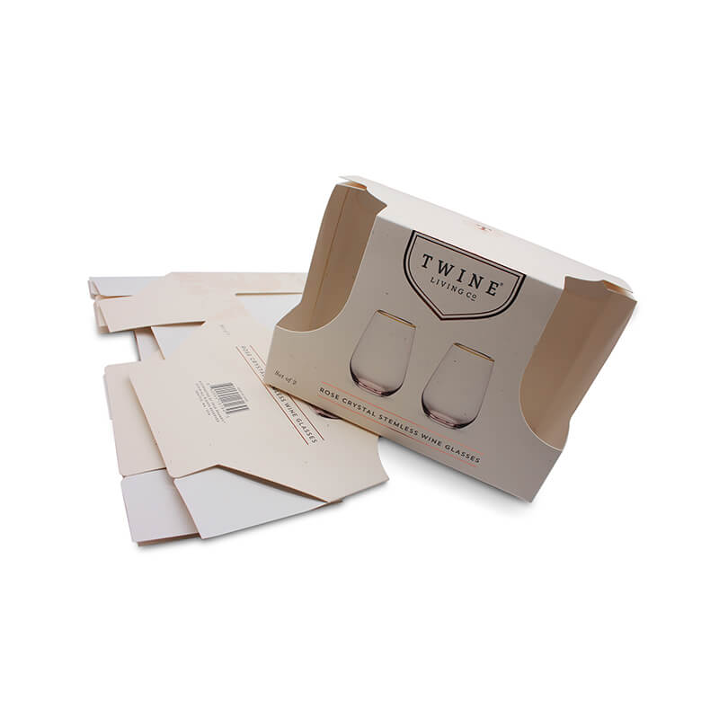 Custom Paper Box Packaging With Printing Logo For Glass Packaging
